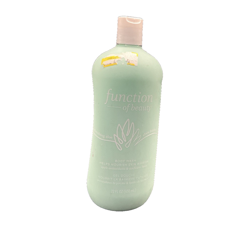 Function of Beauty Refreshing aloe Body Wash Nourishes Skin Barrier Gel 22 fl oz